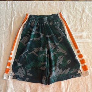 Boys Nike Green and Black Camouflage Dri-FIT Shorts